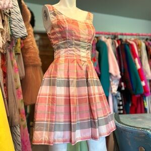 90s Plaid Party Dress